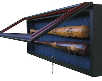 2 Baseball Bat Display Case