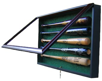 5 Baseball Bat Display Case