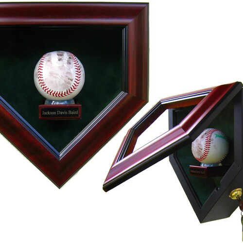 Baby's First Autograph Homeplate Shaped shops Display Case