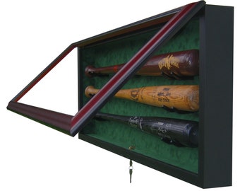 3 Baseball Bat Display Case