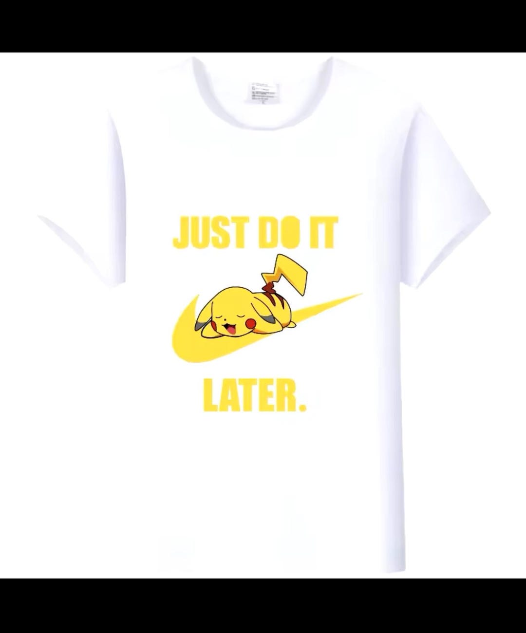 POKEMON Pokemon Anime Character Print T-Shirt Men's Size L cotton black type Vintage Second Hand main image 0
