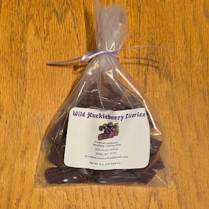 Huckleberry-drop - Zacht en taai - 8 oz.