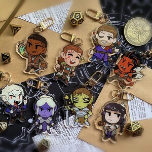 Baulders Gate 3 Keychain Charms