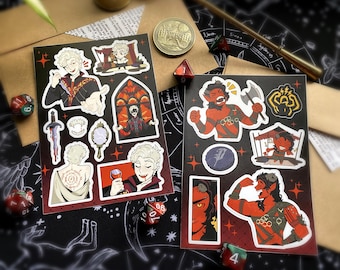 Baulders Gate 3 Astarion & Karlach Sticker Sheet