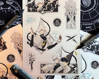 Witch Hat Atelier Qifrey Mirror Stickers