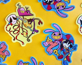 The Amazing Digital Circus Sticker Pair