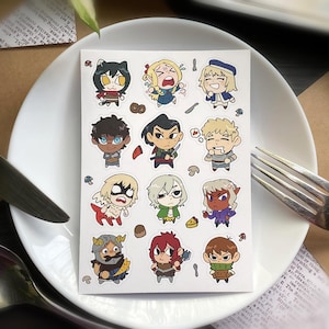 Lil&#39; Guys Dungeon Meshi Sticker Sheet