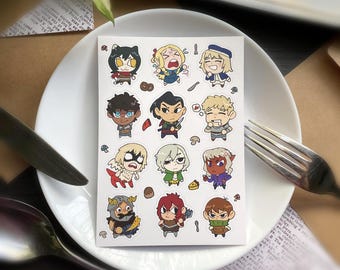 Lil' Guys Dungeon Meshi Sticker Sheet