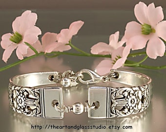 Silverware Jewelry Vintage aka MEMORY Silver Spoon Bracelet LYNNWOOD