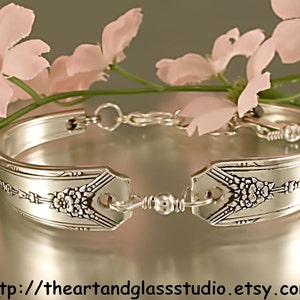 Silver Spoon Bracelet MILADY Jewelry Vintage, Silverware