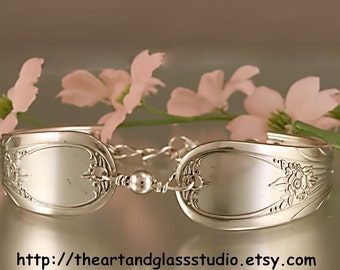 Silver Spoon Bracelet NEWPORT Jewelry Vintage, Silverware, Gift, Anniversary, Wedding, Birthday