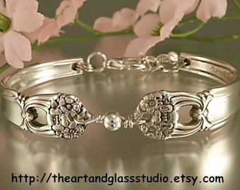 Silver Spoon Bracelet ETERNALLY YOURS Jewelry Vintage, Silverware