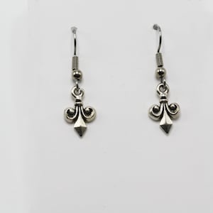 Earrings Fleur de Lis Jewelry Pierced Ears Casual