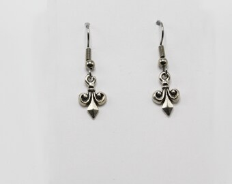 Earrings Fleur de Lis Jewelry Pierced Ears Casual