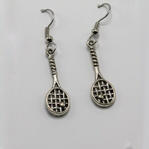 Earrings Tennis Racket Jewelry Pierced Ears Casual