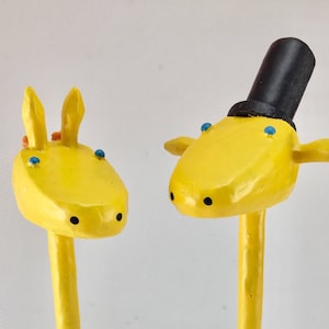Giraffe Wedding Cake Toppers