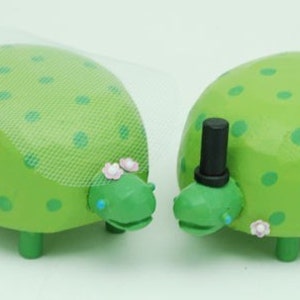 Turtle Wedding Cake Toppers
