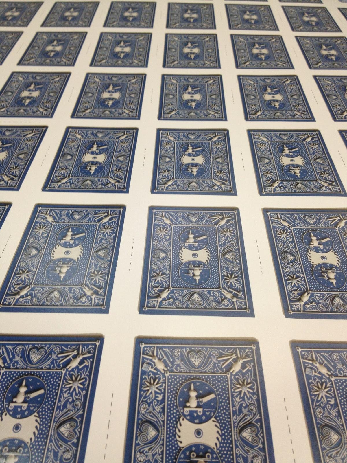 【激レア】Fontaine Parrot Uncut Sheet Jungle Uncut Sheet of Playing Cards - Art of Play