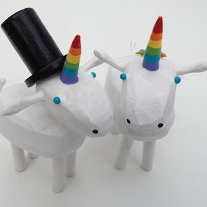 Toppers de gâteaux de mariage licorne