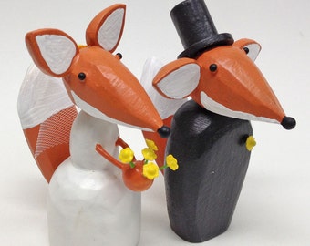 Fox Wedding Cake Toppers