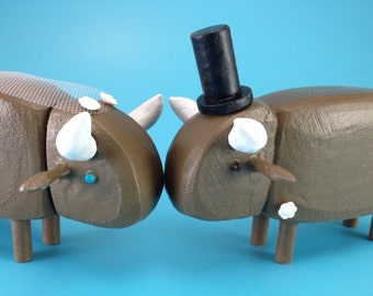 Buffalo Wedding Cake Toppers