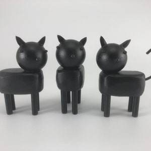Black Cat | Halloween Decoration | Halloween Sculpture | Black Cat Sculpture