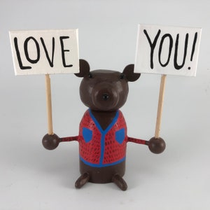 bear who loves you sculpture