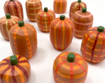 Pick a Patterned Pumpkin | Halloween Decoration | Tablescape | Folk Art