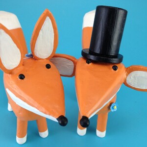 Fox Wedding Cake Toppers