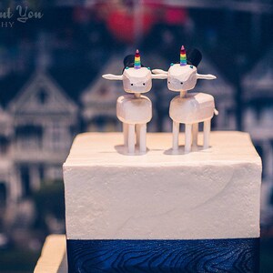 Unicorn Wedding Cake Toppers image 4