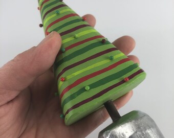 oh christmas tree | holiday decoration | folk art christmas | christmas tree figurine | wood christmas tree | handmade christmas tree