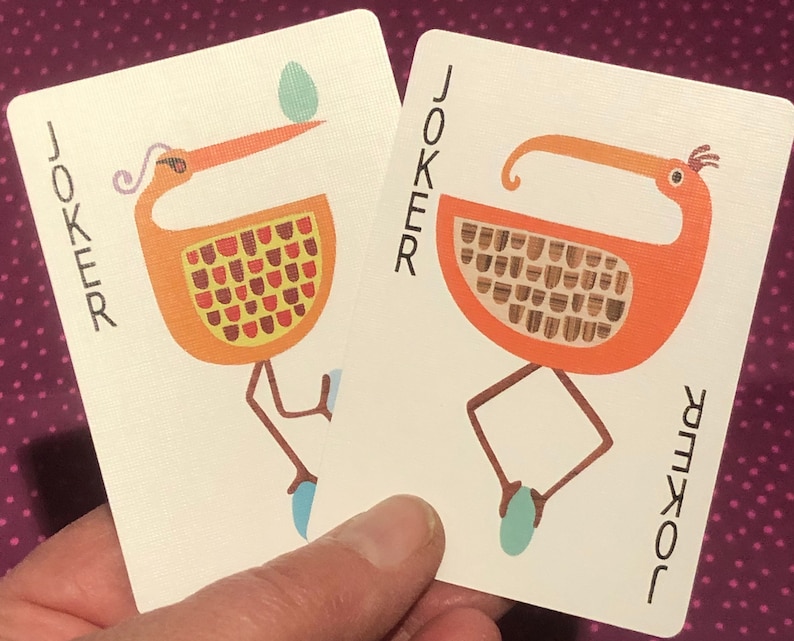 Playing Card Deck With 54 Hand Cut Bird Collages on Each Card Etsy