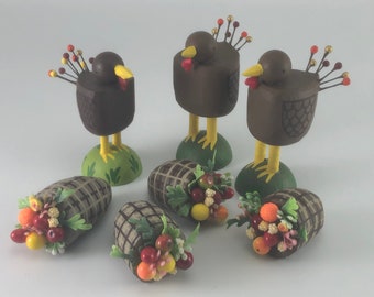 Turkey figure | Thanksgiving decoration | table decoration | party favor