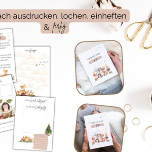 einfach ausdrucken, lochen, einheften und fertig!