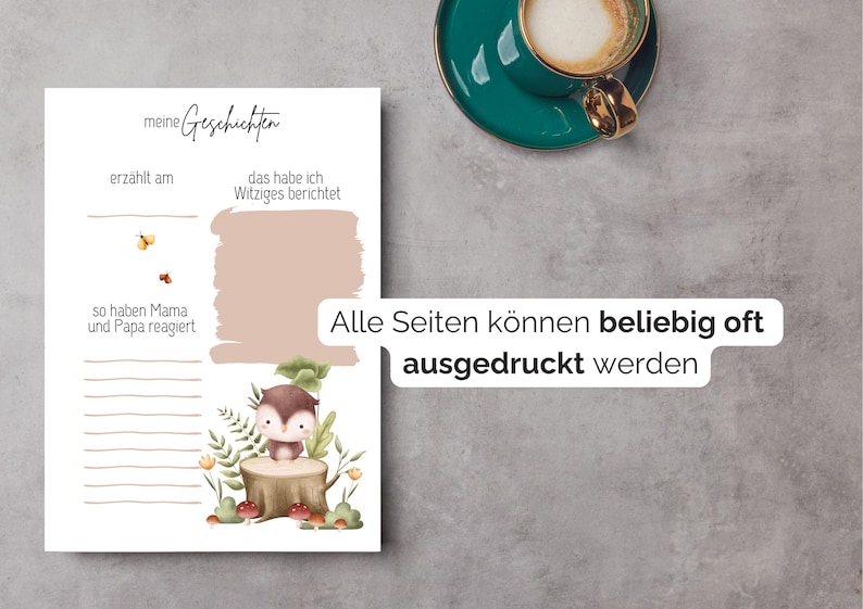 Die Seiten können beliebig oft ausgedruckt werden