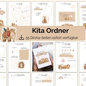 Kita Portfolio Vorlagen mit 55 Seiten sofort Download