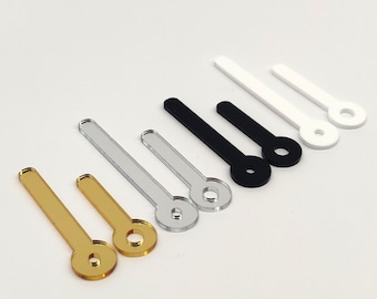 Verspiegelte Acrylzeiger für Wanduhren DIY mit Sekundenzeiger
