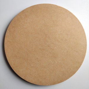 Rond kunstbord met rand van 8 mm, kunstbord MDF, blanco voor het maken van klokken, ResinArt-basis voor klok, cirkelbord voor schilderen