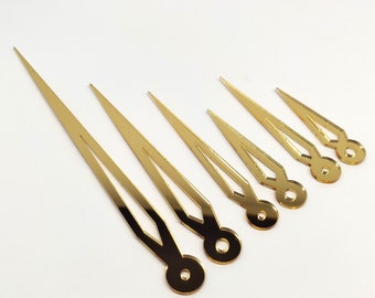 Verspiegelte Acrylzeiger für Wanduhren DIY mit Sekundenzeiger