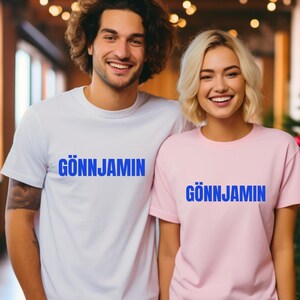 Gönnjamin T-shirt, statement T-shirt, cool summer T-shirt, oversized T-shirt, neon T-shirt