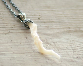 Sea Coral Necklace, Sterling Silver, Sea Foam, White Coral Branch, Mermaid Jewel, Vintage Coral