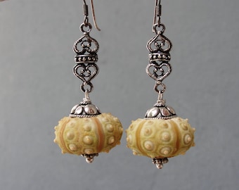 Sputnik Sea Urchin Earrings - Sterling Silver Statement earrings