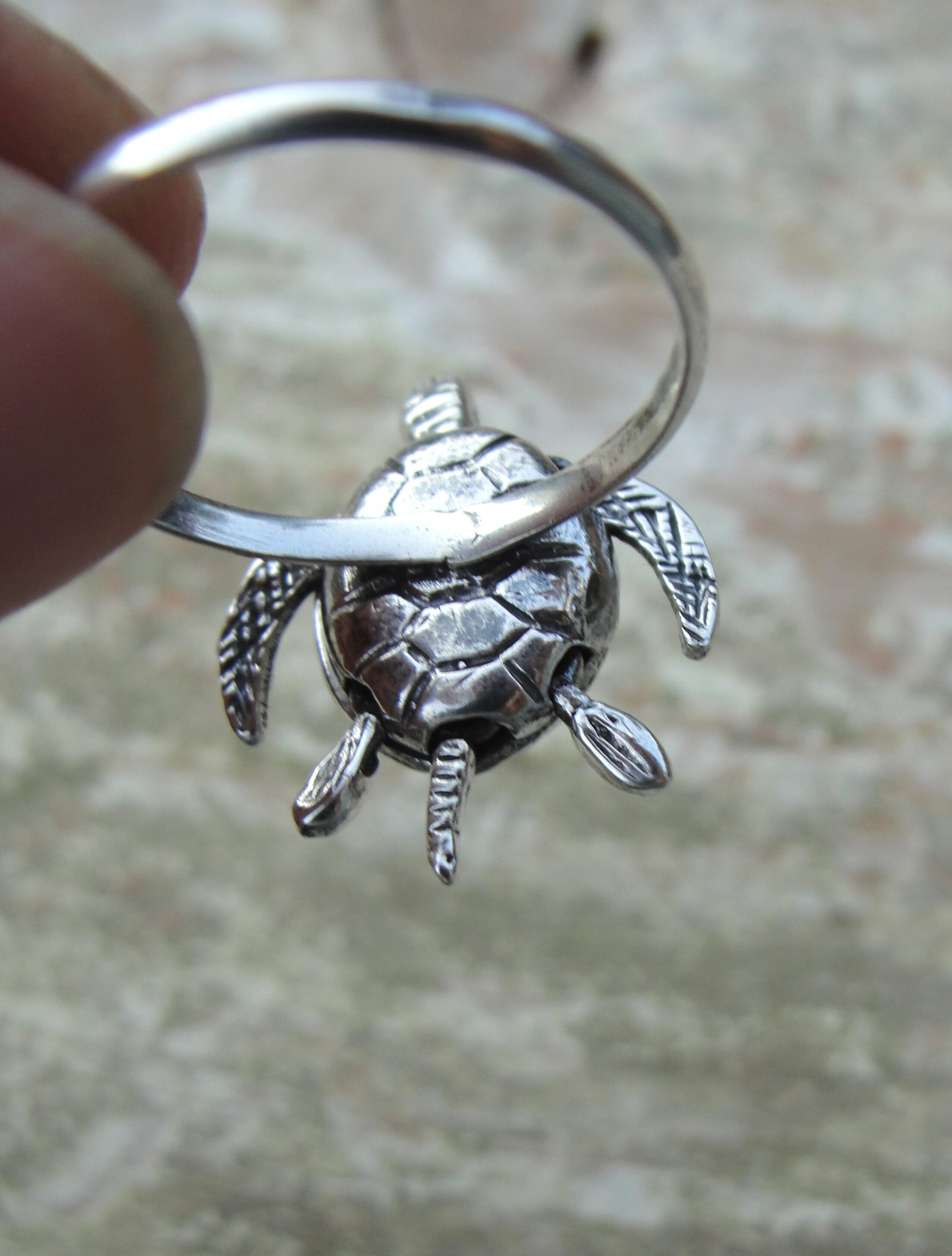 Buy Sterling Silver Sea Turtle Ring Moving Articulated Turtle