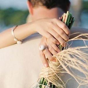 Beach Wedding Jewelry Sterling Silver White Sea Urchin Ring image 5