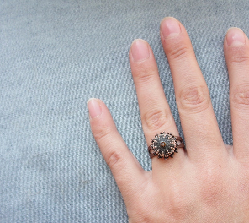 Brown Urchin Ring