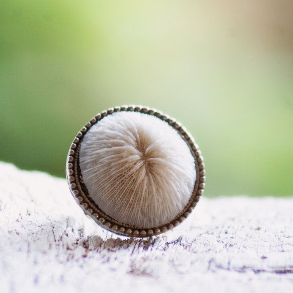 Mushroom Coral Cocktail Ring - Sea Treasure Collection