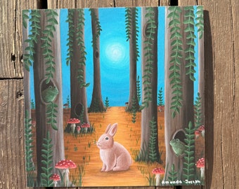 Whimsical Rabbit Art Print