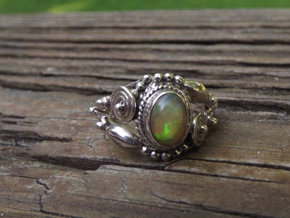 Stunning Beautiful Natural Ethiopian Opal ring - … - image 7