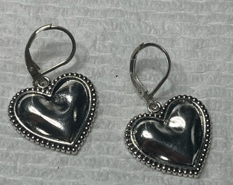Sacred Heart Earrings, Catholic Earrings, Frida Earrings, Flaming Heart