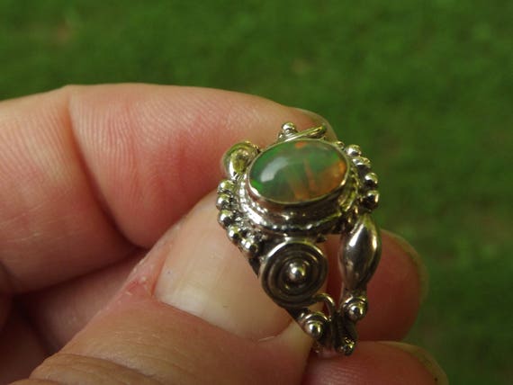 Stunning Beautiful Natural Ethiopian Opal ring - … - image 8